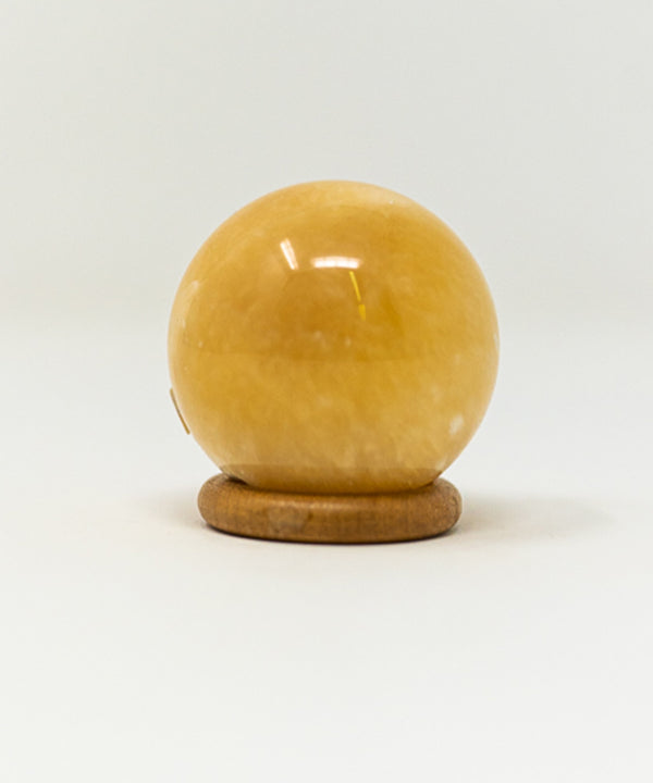 Orangencalcit Kugel, 217 g